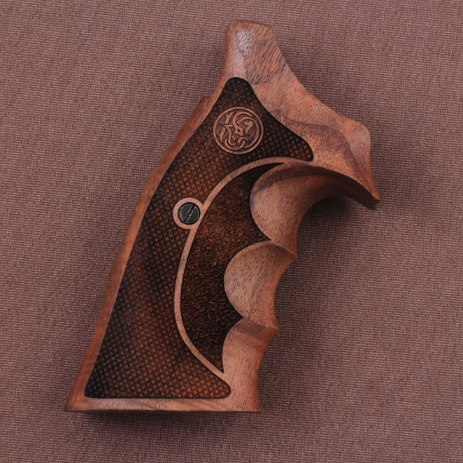 Smith Wesson K/L - Frame Square Butt Ceviz Ağacı Lazer Logo 