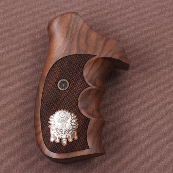 Smith Wesson K/L/X - Frame Round Butt Ceviz Ağacı Gümüş Logo 