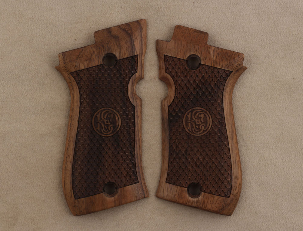 Beretta 81F - 81 FS - 84 F - 84 FS - 84 Cheetah Ceviz Ağacı Lazer Logo 