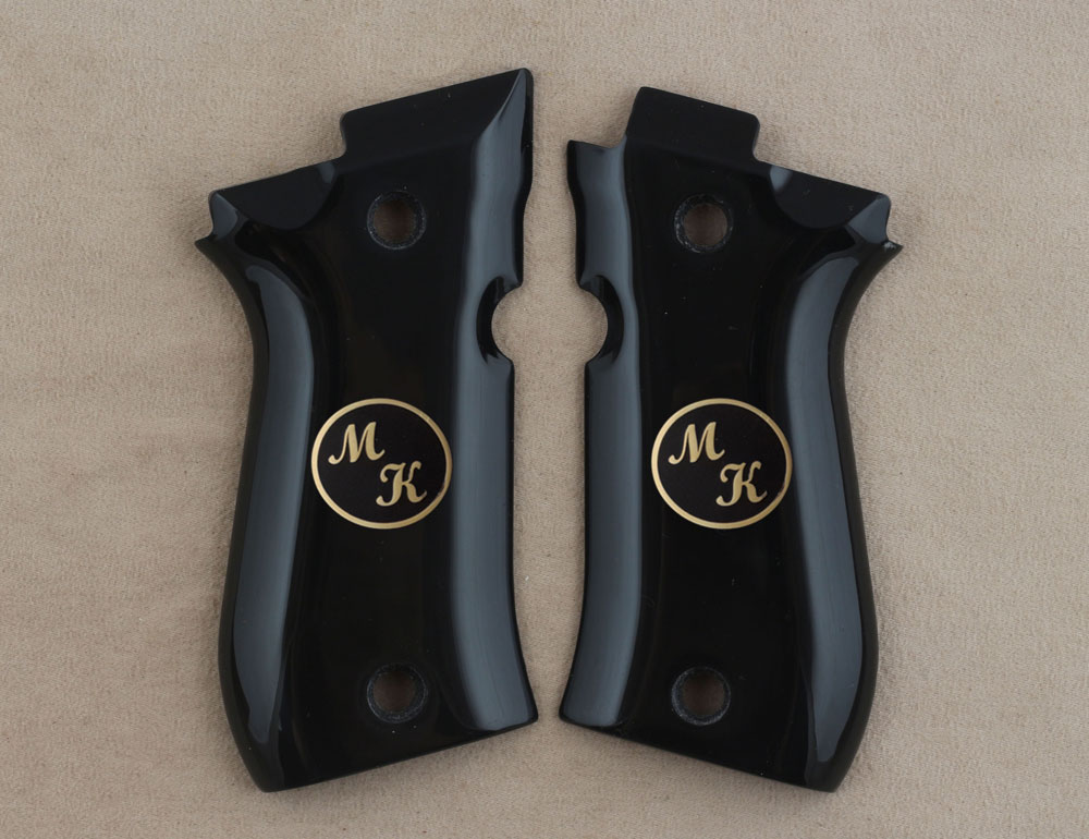 Beretta 81F - 81 FS - 84 F - 84 FS - 84 Cheetah Siyah Akrilik Pirinç + Mine Logo 
