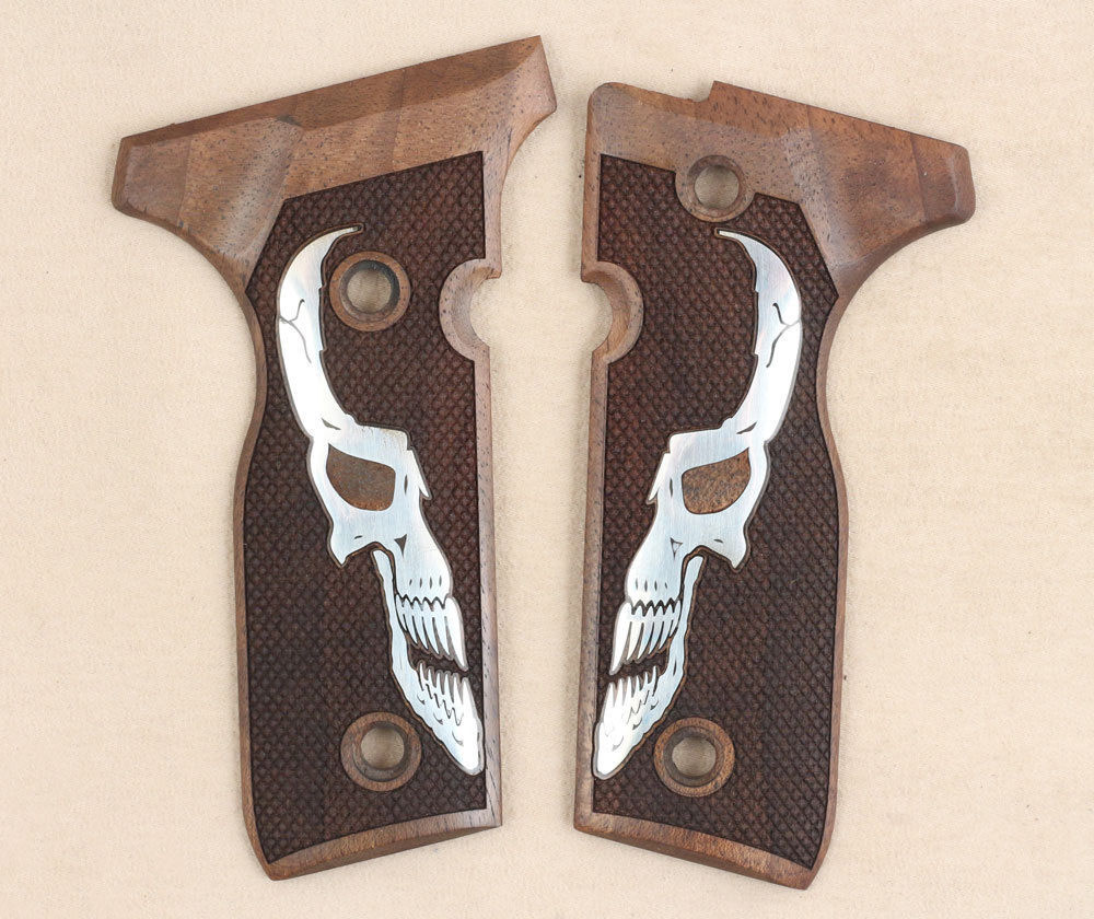 Beretta Mod 8000 / 8040 F Stoger Ceviz Ağacı Gümüş Logo (Büyük) 
