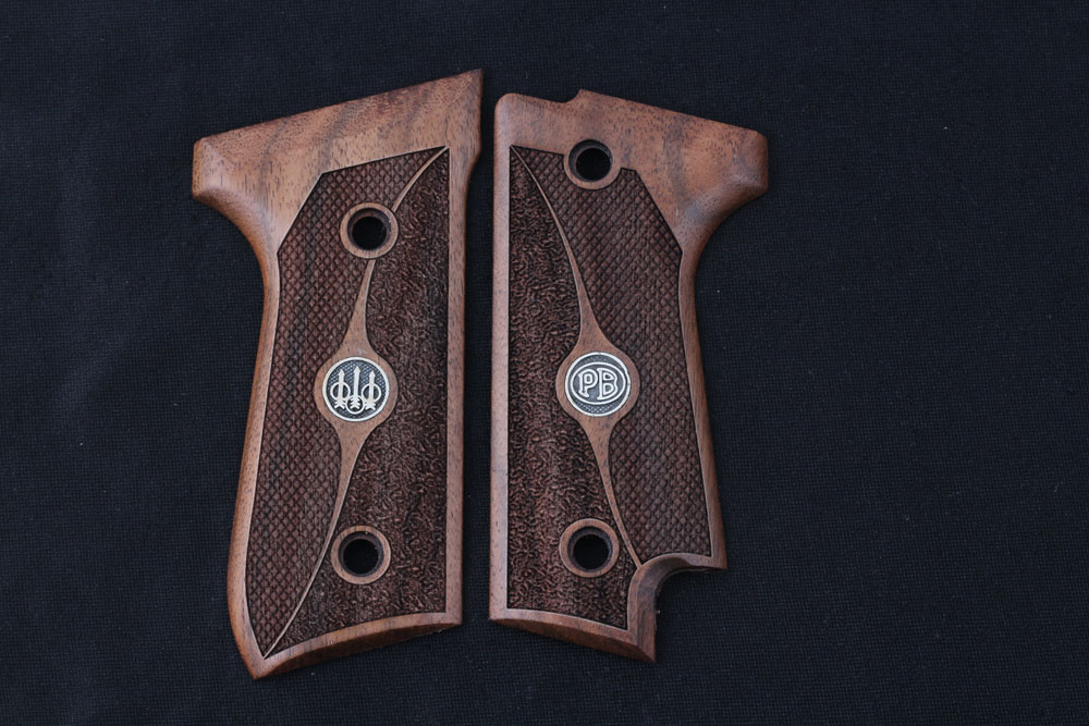Beretta 92S Ceviz Ağacı Gümüş + Mine Logo 