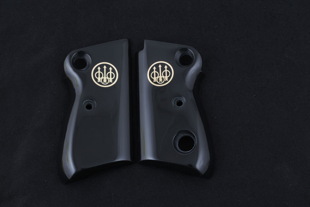 Beretta Mod 71 - 72 - 75 Jaguar Siyah Akrilik Pirinç Logo 