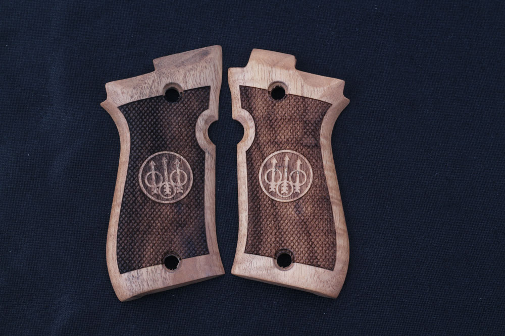 Beretta 81F - 81 FS - 84 F - 84 FS - 84 Cheetah Ceviz Ağacı Lazer Logo 