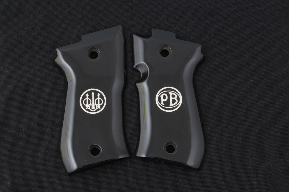 Beretta 81F - 81 FS - 84 F - 84 FS - 84 Cheetah Siyah Akrilik Gümüş + Mine Logo 
