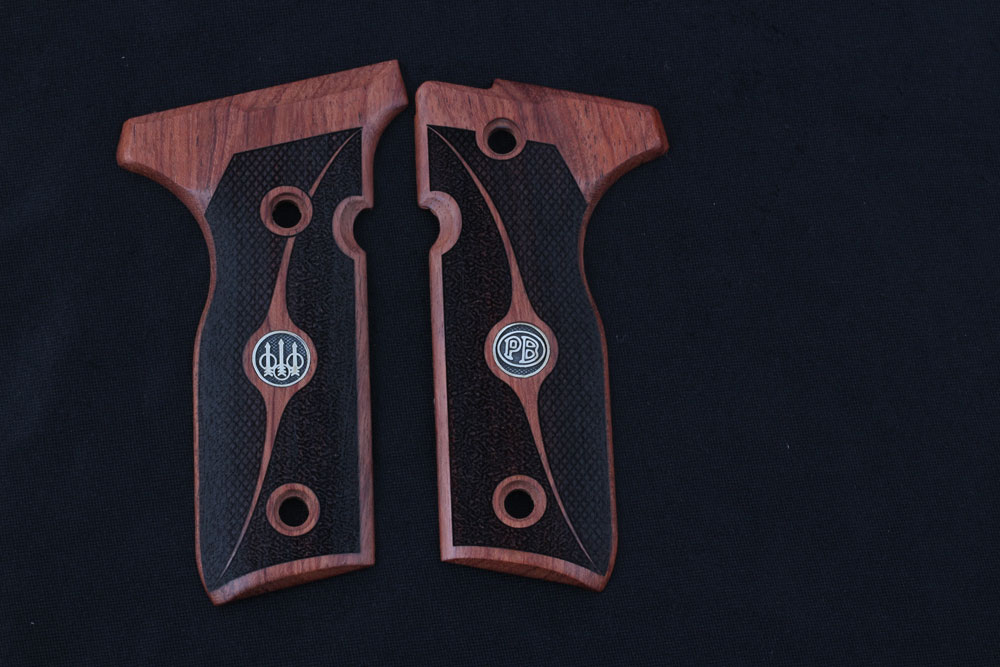 Beretta Mod 8000 / 8040 F Stoger Gül Ağacı Gümüş + Mine Logo 