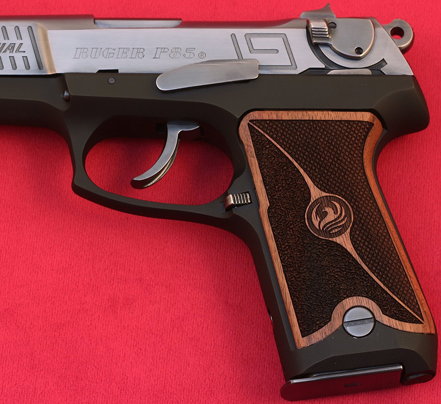 Ruger P85 - 89 Ceviz Ağacı Lazer Logo 
