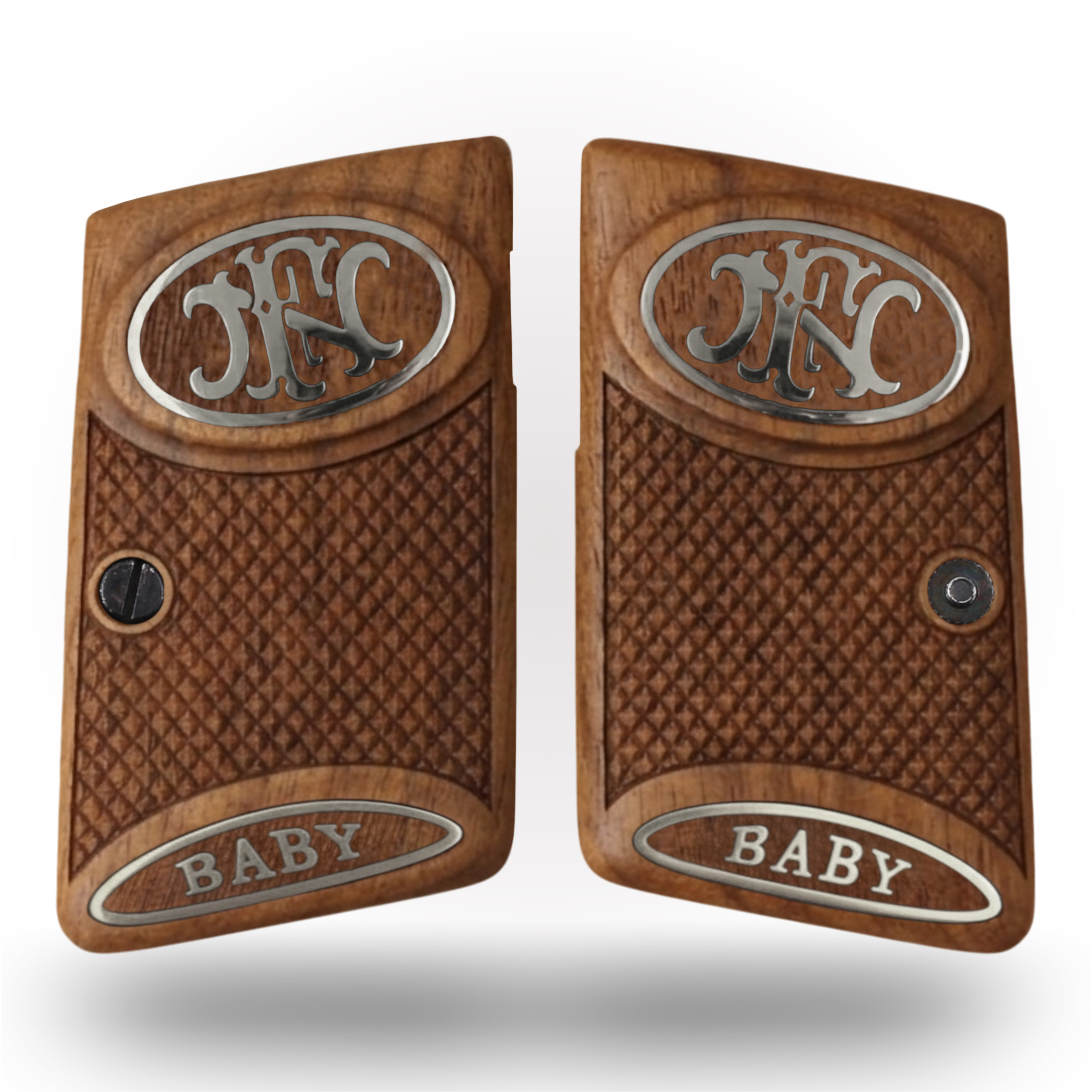 Browning Baby Ceviz Ağacı Gümüş Logo (Büyük) 