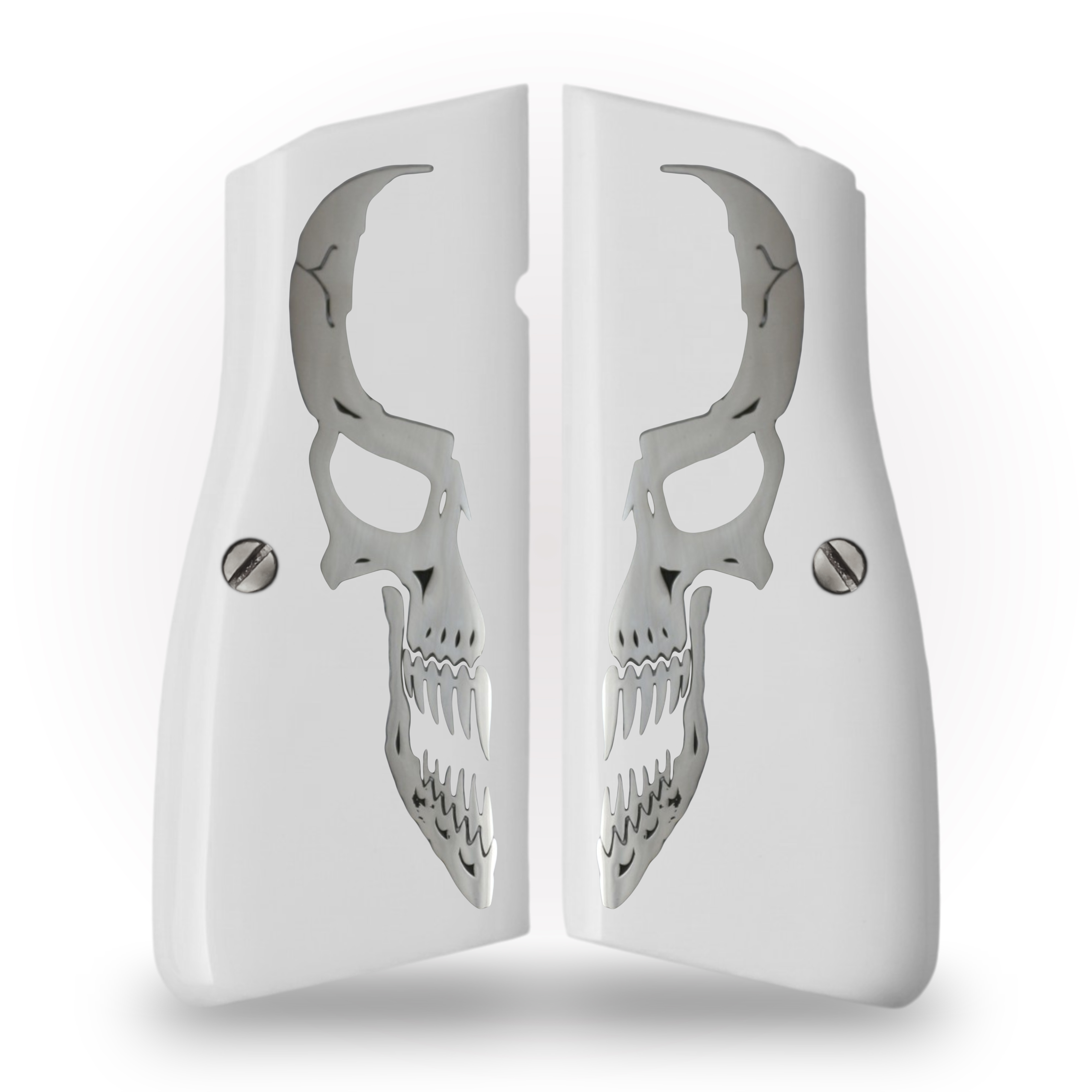 Browning MK3 Beyaz Akrilik Gümüş Logo (Büyük) 