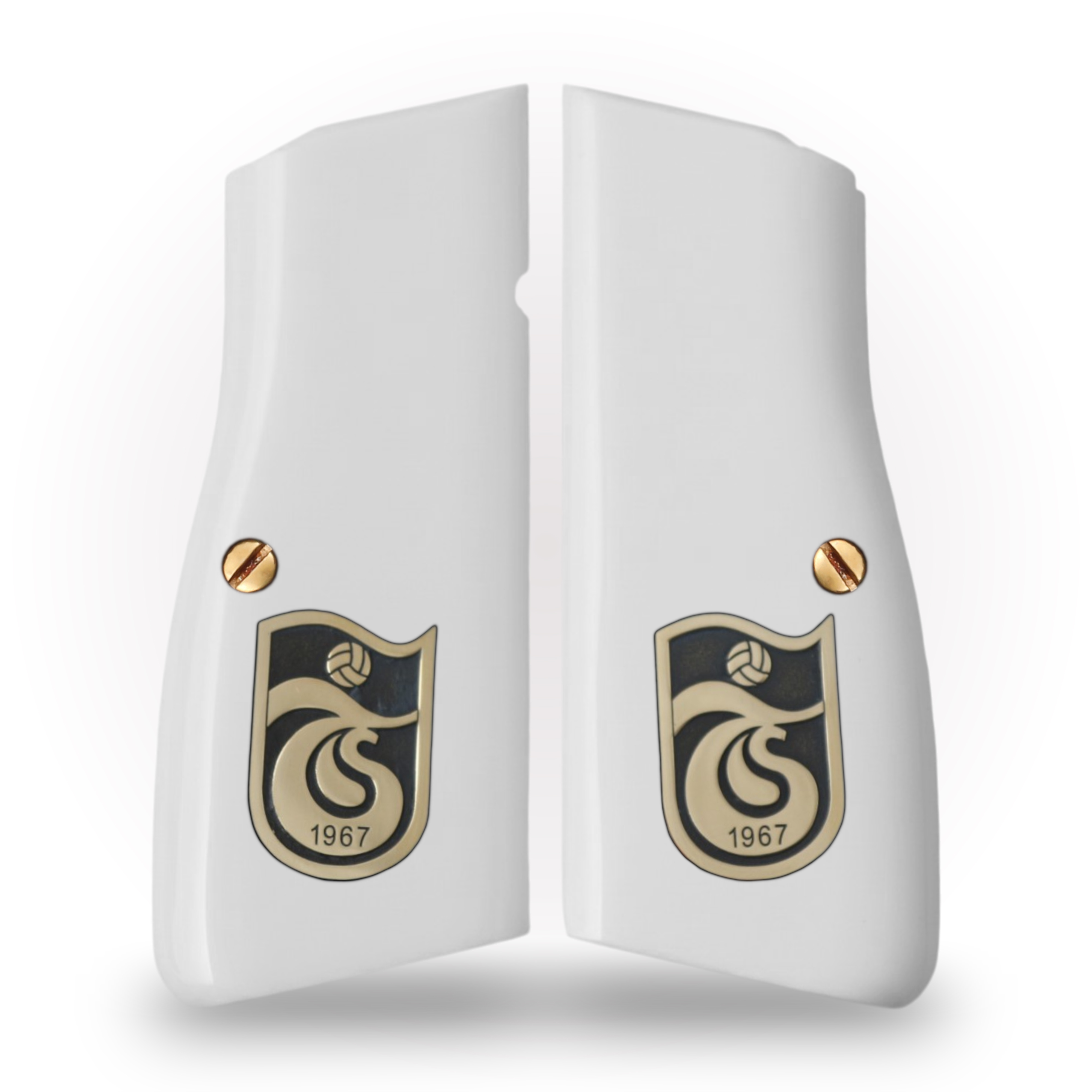 Browning MK3 Beyaz Akrilik Pirinç Logo 