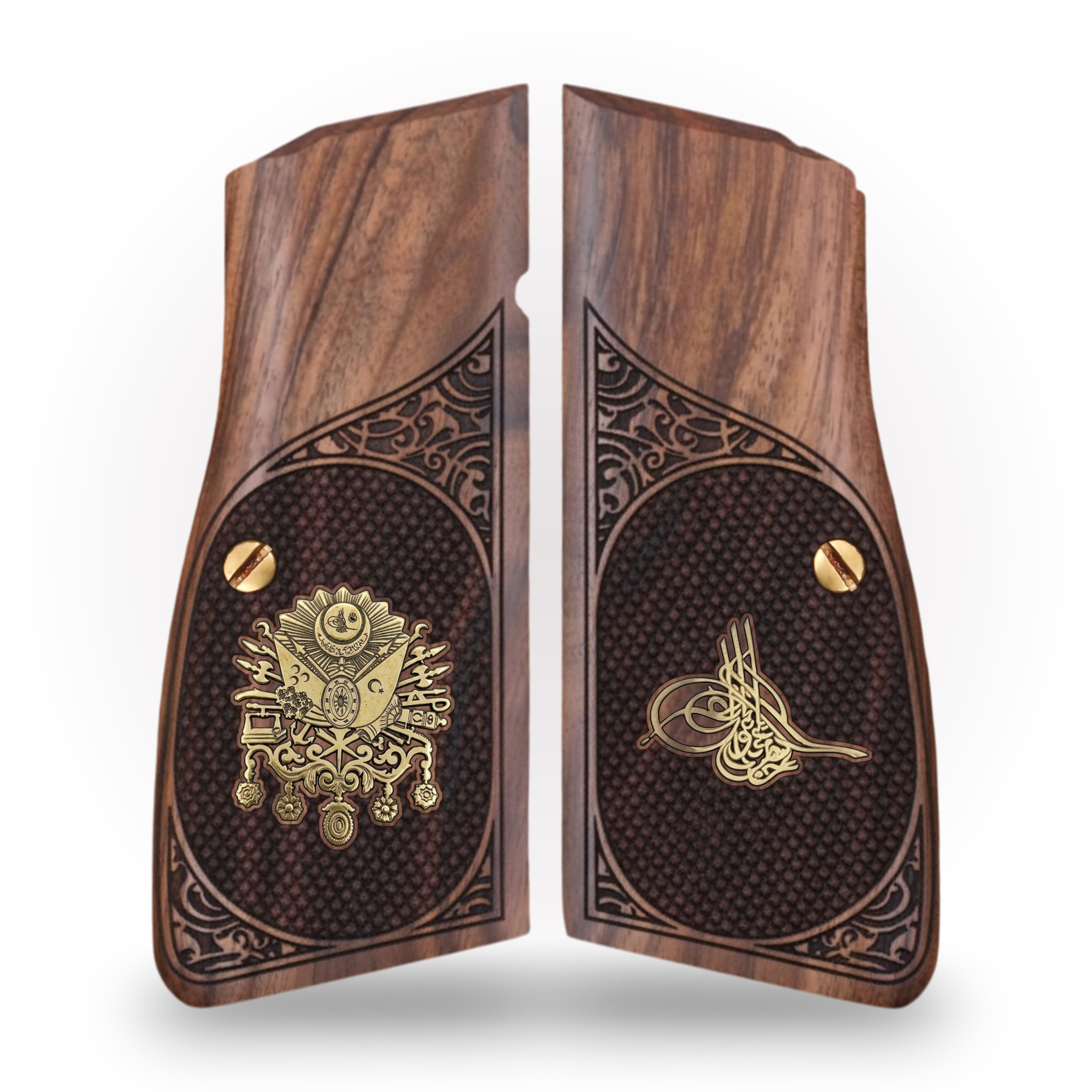 Browning MK3 Ceviz Ağacı Pirinç Logo (Büyük) 