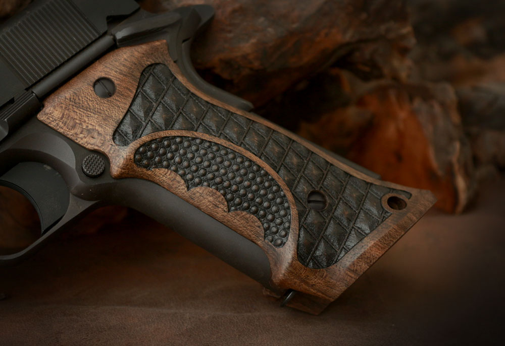 Colt 1911 FIT Model Les Baer, Nowlin, Springfield, Kimber Ceviz Ağacı Logo Yok 