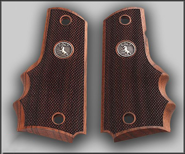 Colt 1911 FIT Model Les Baer, Nowlin, Springfield, Kimber Ceviz Ağacı Gümüş + Mine Logo 