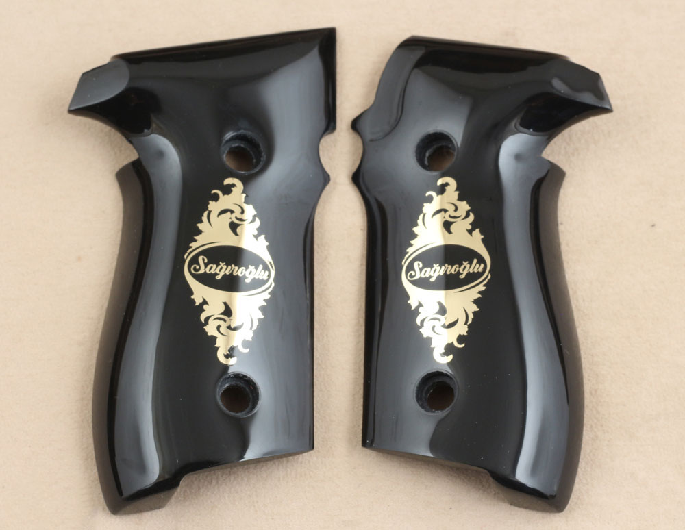 Sig Sauer P228 / P229 Siyah Akrilik Pirinç Logo (Büyük) 
