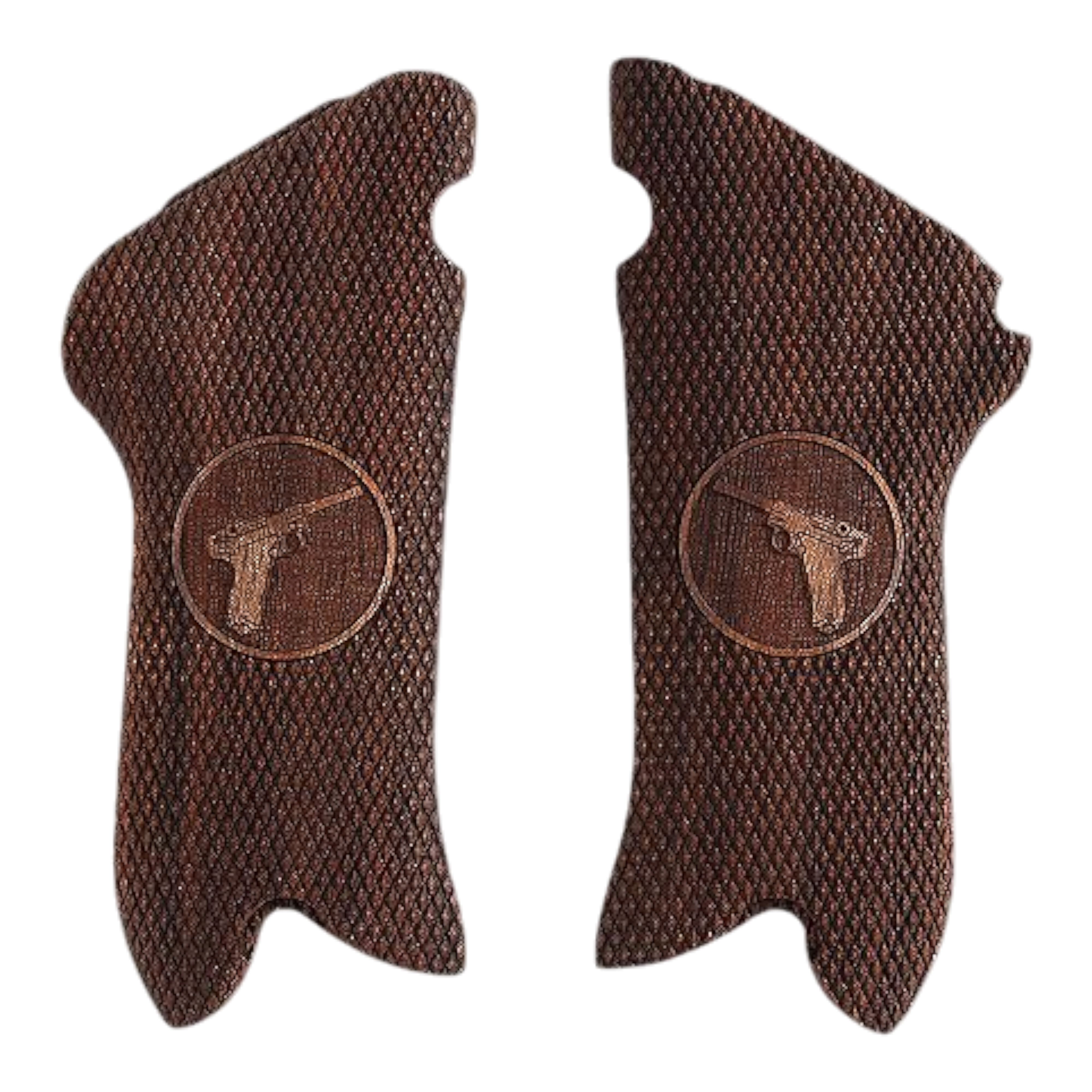 Luger P08 Ceviz Ağacı Lazer Logo 