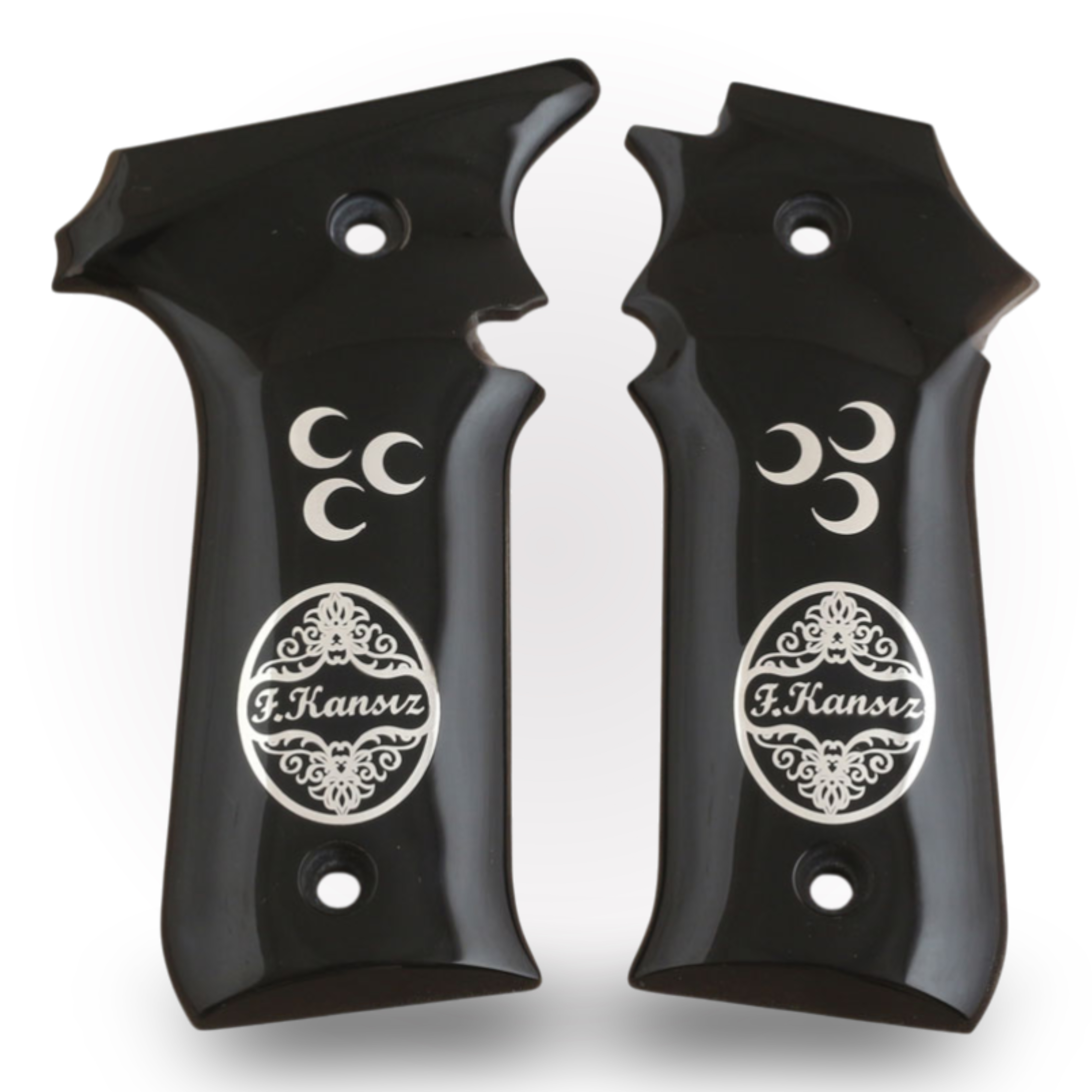 LLama 1911 Style Siyah Akrilik Gümüş Logo (Büyük) 