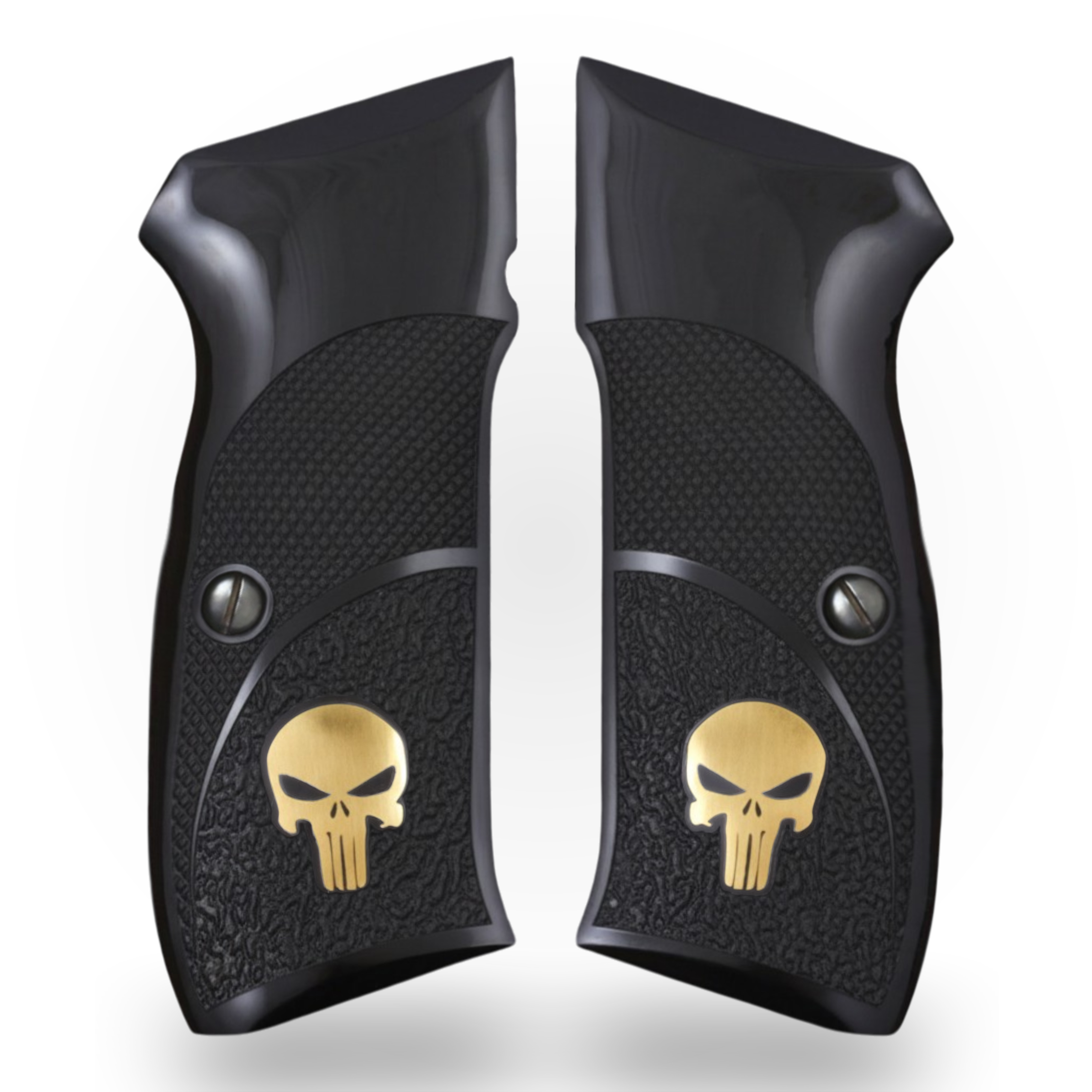 Cz 75B, 75BD, 85 KADET SHADOW1 Siyah Akrilik Pirinç Logo 