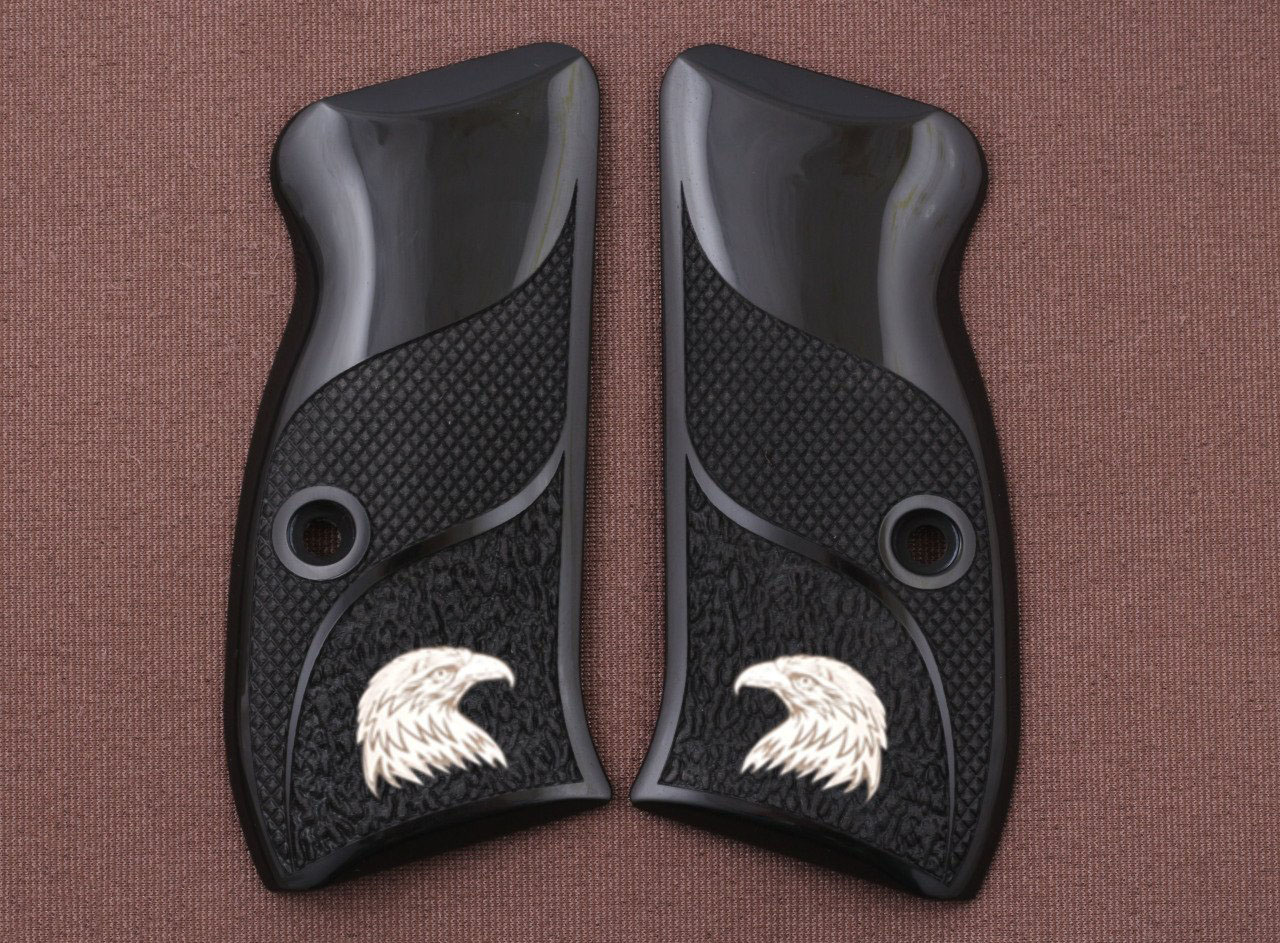 Cz Compact CZ 75 - 85 CZ P-01- P100 - C100 - T100 - PCR- CZ 75 D Siyah Akrilik Gümüş Logo 