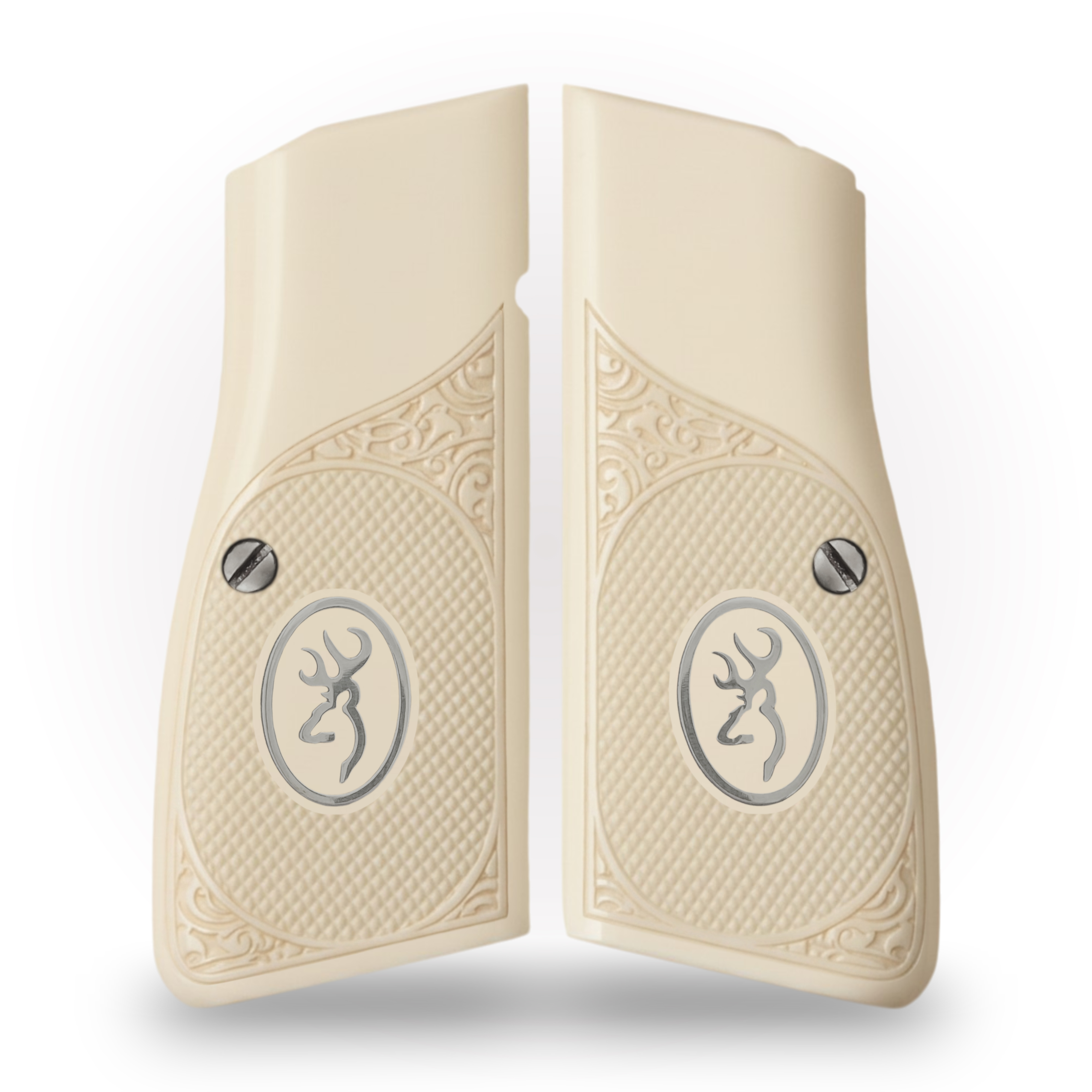 Browning MK3 Fildişi Akrilik Gümüş Logo 