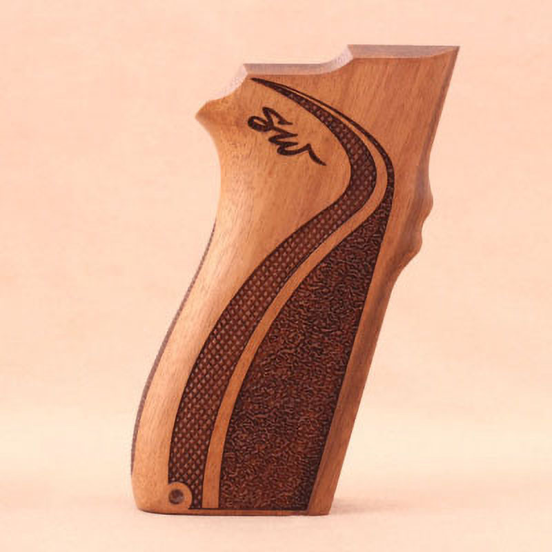 Smith Wesson 4506 & 1006 & 1046 & 1066 & 1086 & 4506 & 4546 & 4563 & 4566 & 4586 Ceviz Ağacı Lazer Logo 