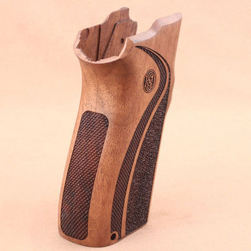 Smith Wesson 4506 & 1006 & 1046 & 1066 & 1086 & 4506 & 4546 & 4563 & 4566 & 4586 Ceviz Ağacı Lazer Logo 