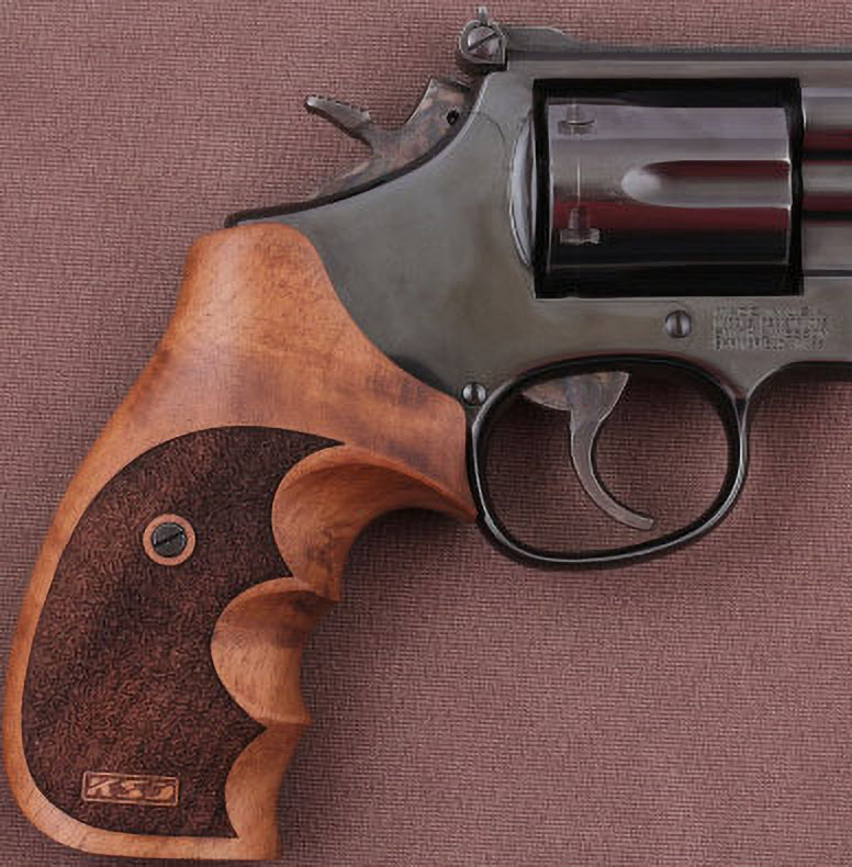 Smith Wesson N Frame Round Butt Ceviz Ağacı Lazer Logo 