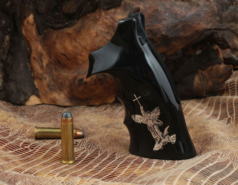Smith Wesson N Frame Round Butt Siyah Akrilik Gümüş Logo 