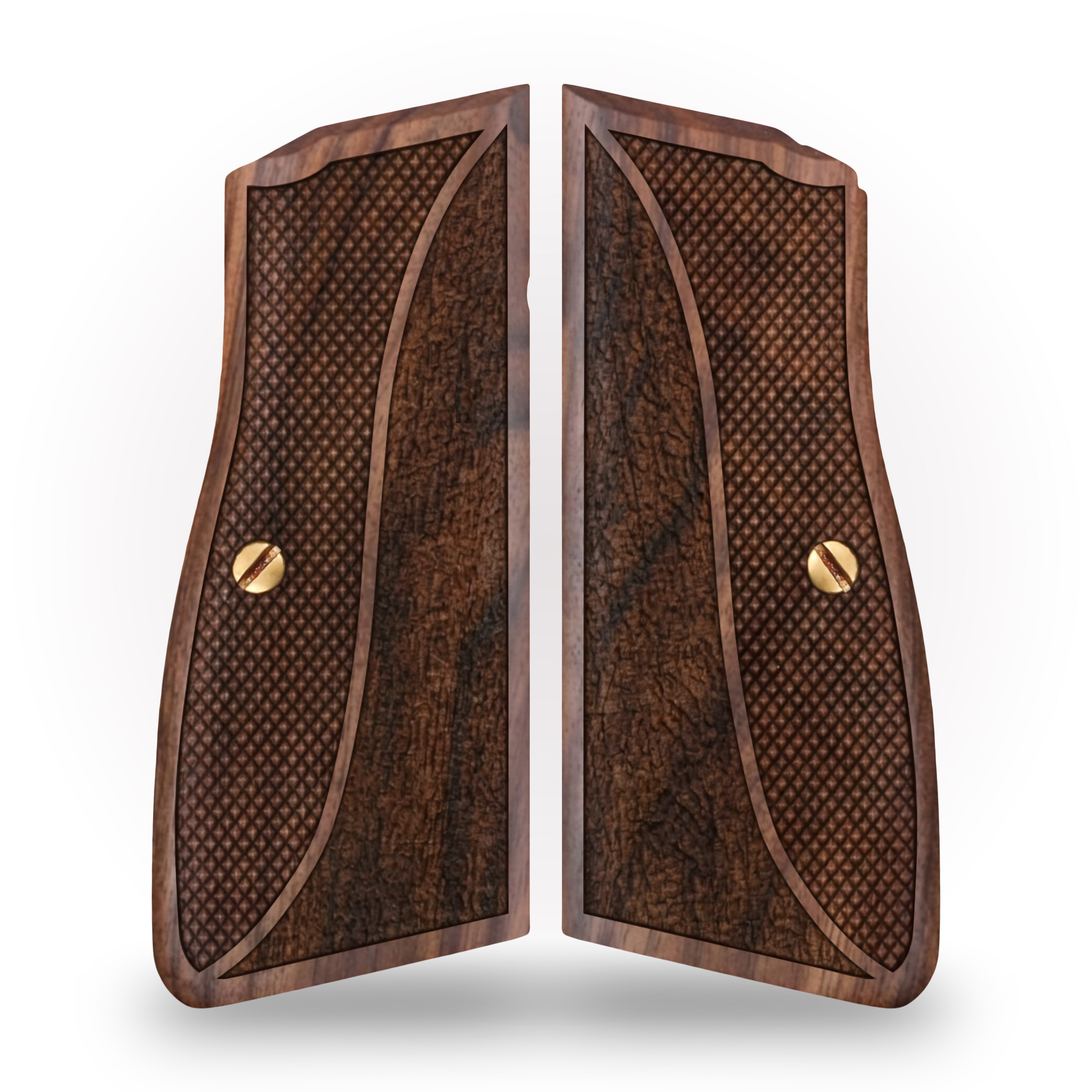Browning Hi Power MK I II III - Springfield Sa-35 Special Walnut Grips