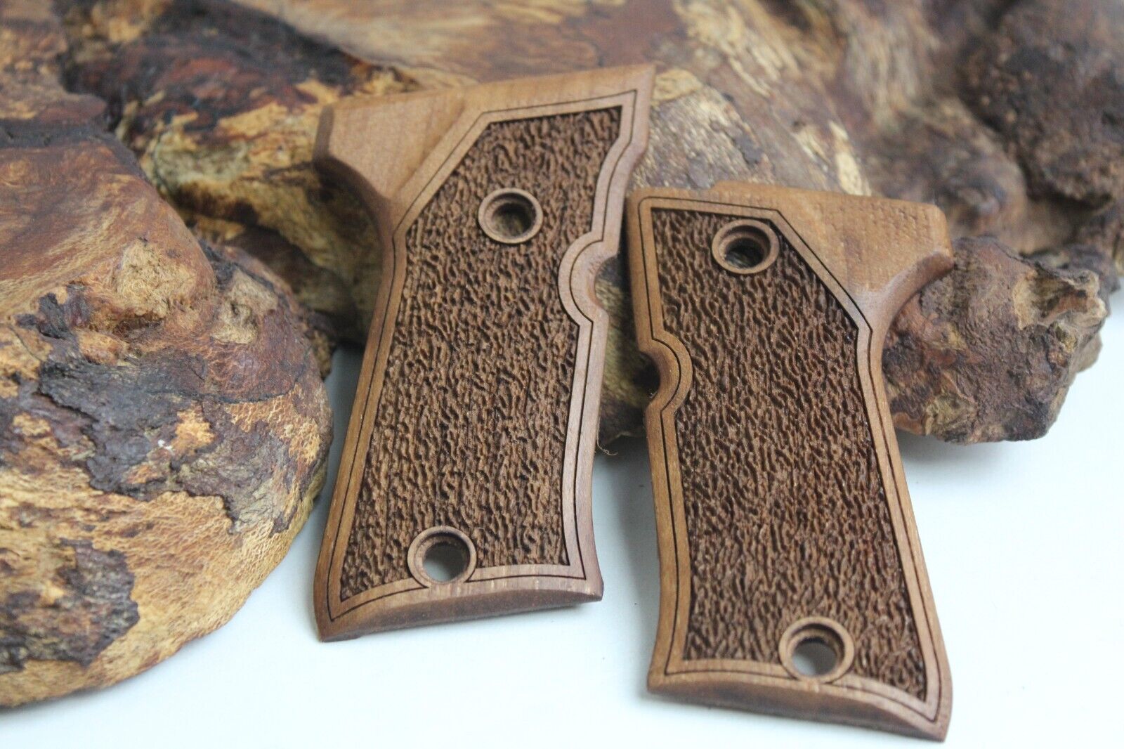 Beretta Compact 92F, 92FS, 92-96 Series Walnut Wood Grips