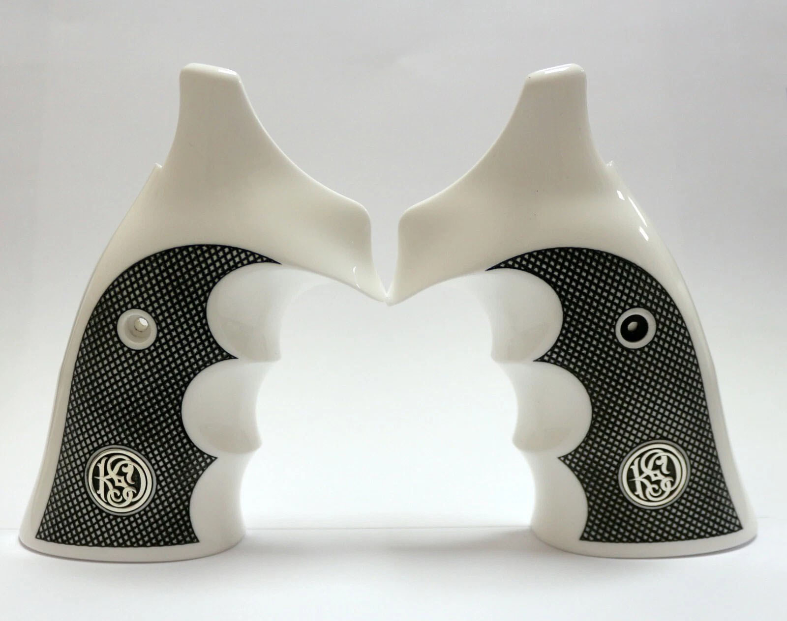 Smith Wesson K/L/X - Frame Round Butt Beyaz Akrilik Silver Logo