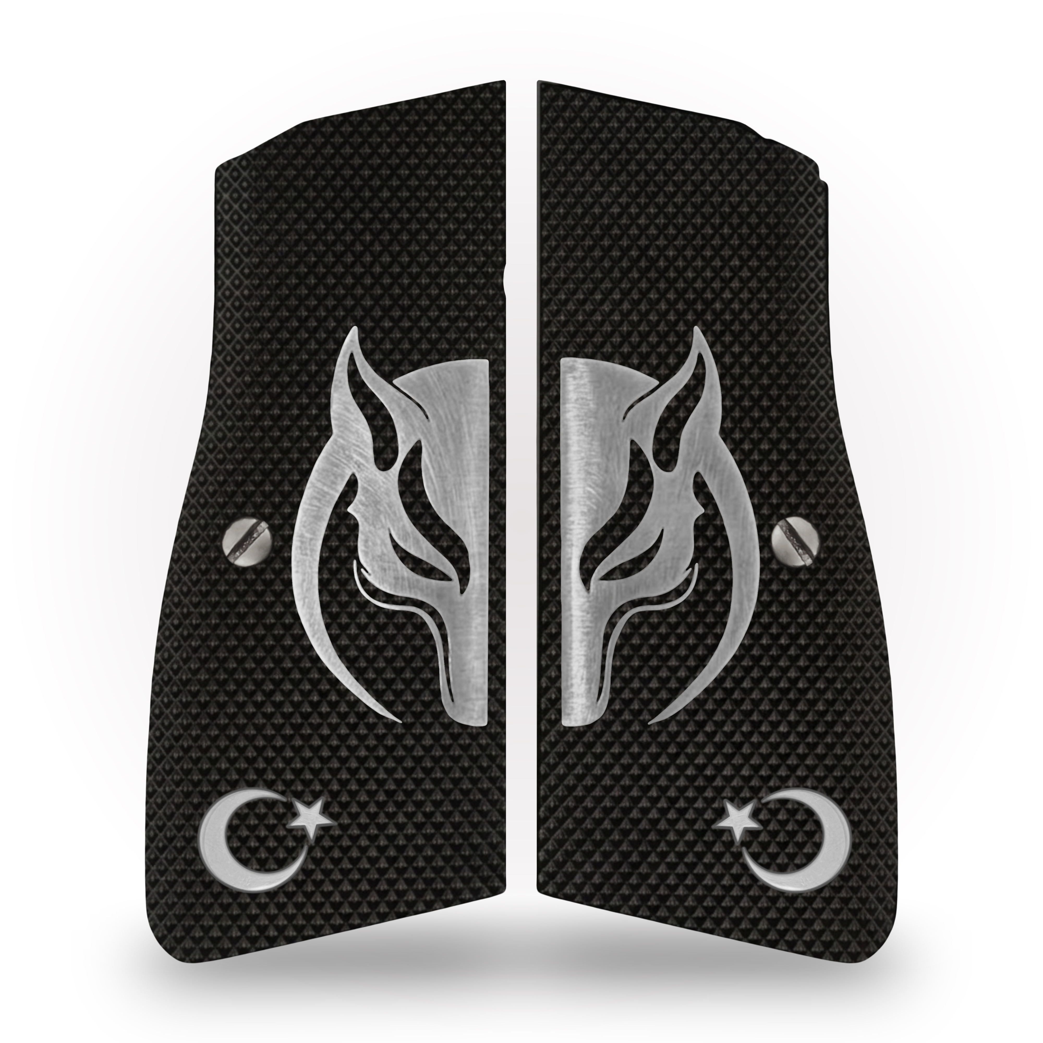Browning MK3 - Siyah Akrilik - Gümüş Logo (Büyük)