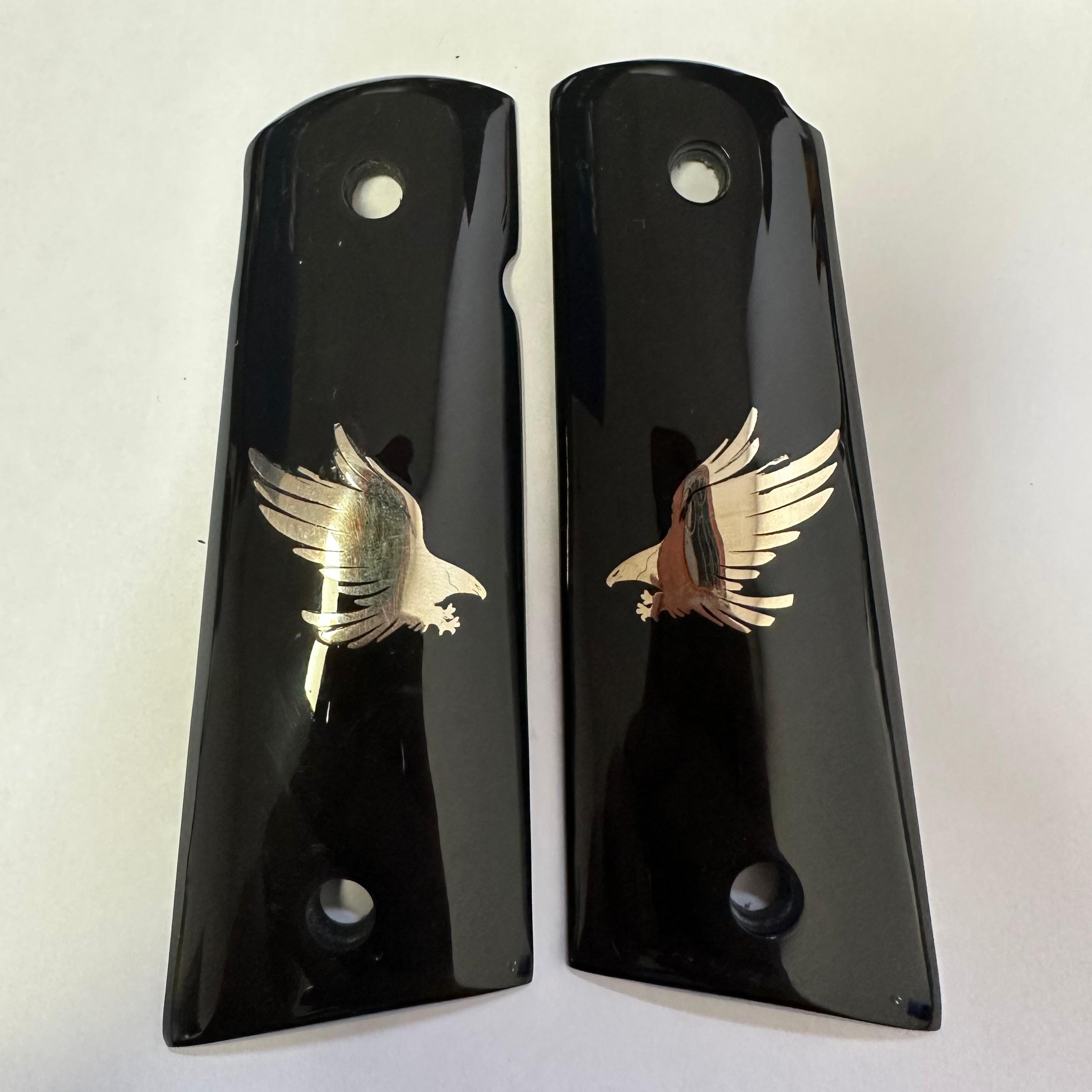 Colt 1911 FIT Model Les Baer, Nowlin, Springfield, Kimber - Siyah Akrilik - Gümüş Logo