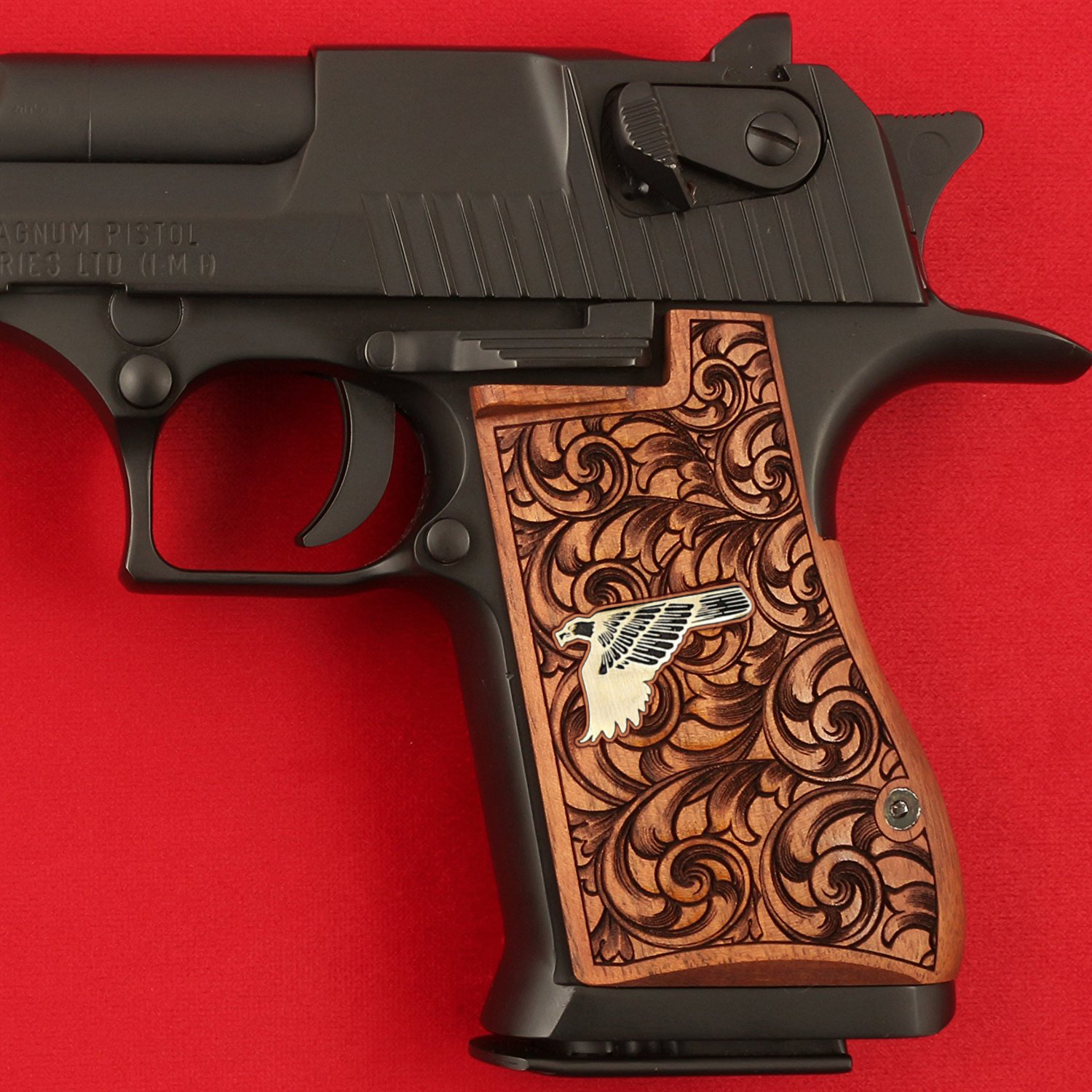 Desert Eagle 3,57/44/50 Cal Ceviz Ağacı Pirinç Logo