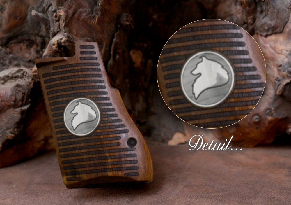 Desert Eagle 3,57/44/50 Cal Ceviz Ağacı Gümüş Logo 